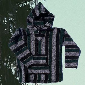 Mexican Poncho Baja Hoodie Drug Rug